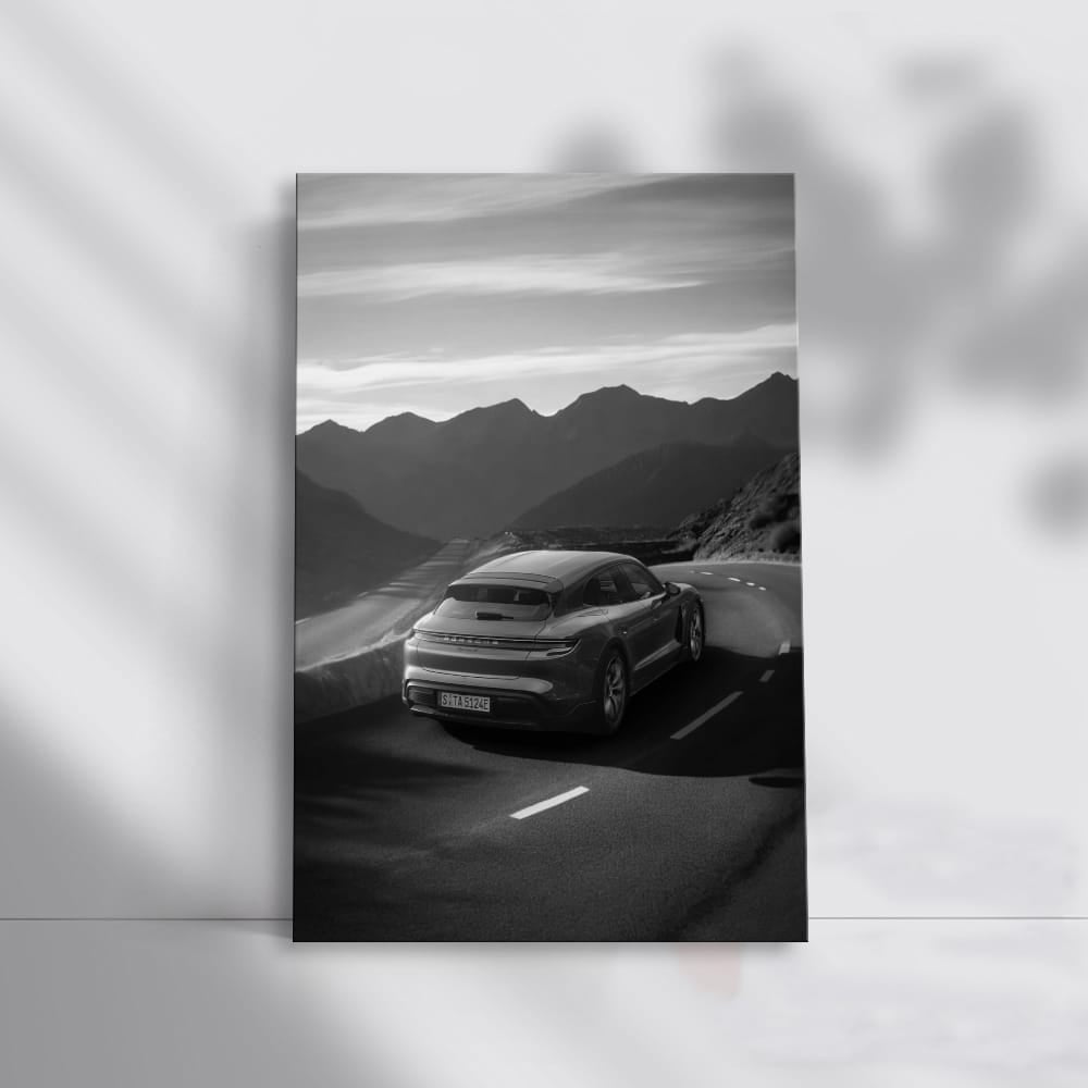 Porsche Monochrome Elegance - Classic Style in Motion