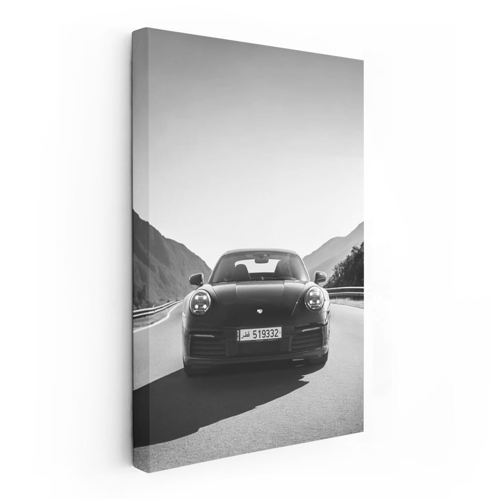 Porsche Monochrome - Sleek Elegance in Motion
