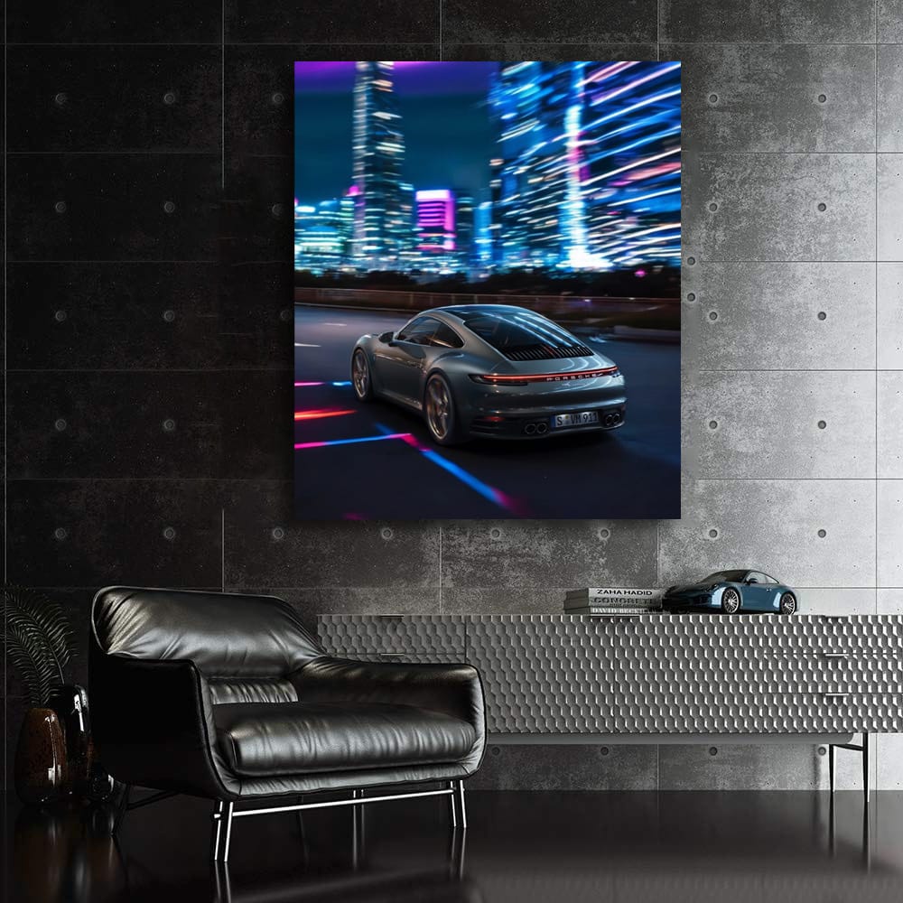 Porsche 911 Night City Drive - Elegance Meets Power