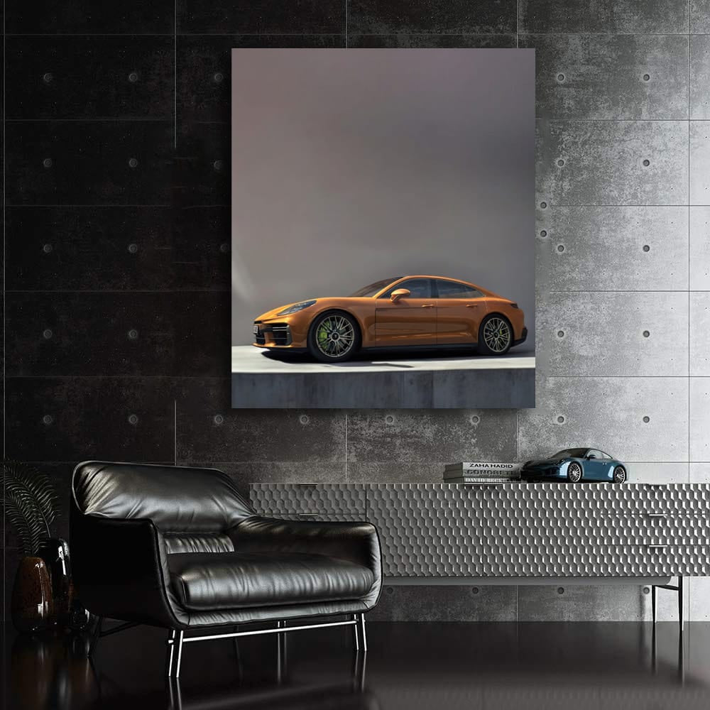 Porsche Panamera in Brown - Parked Elegantly, Pure Sophistication