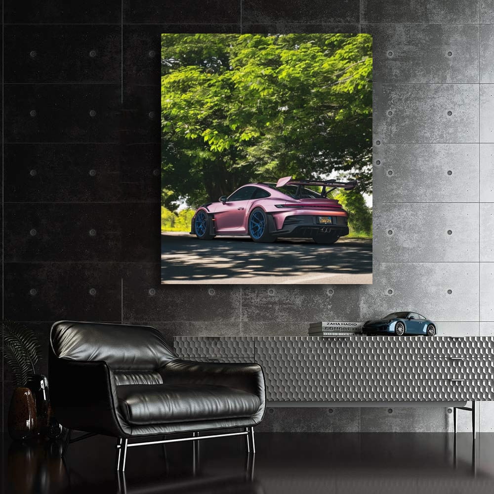 Porsche 992 GT3 RS in Shimmering Rose - Parked Marvel