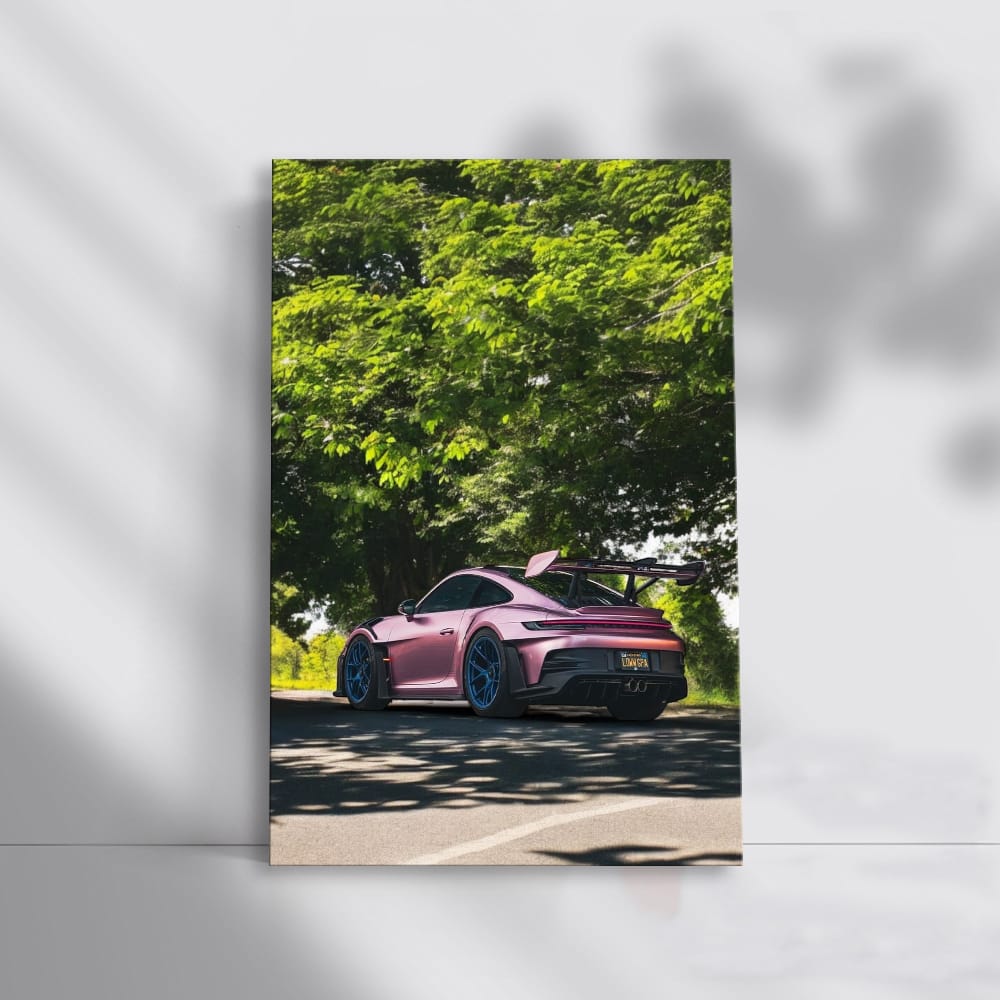 Porsche 992 GT3 RS in Shimmering Rose - Parked Marvel