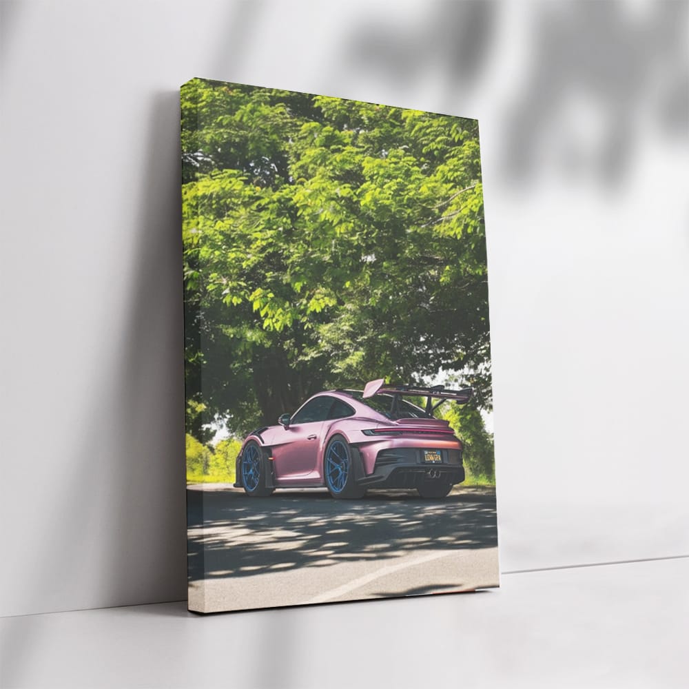 Porsche 992 GT3 RS in Shimmering Rose - Parked Marvel