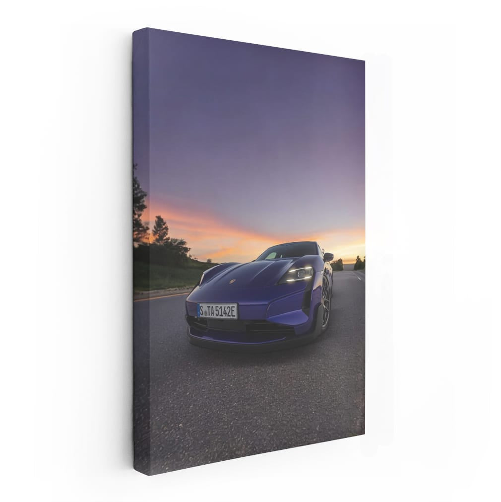 Porsche Taycan Turbo GT at Sunset - Future of Speed