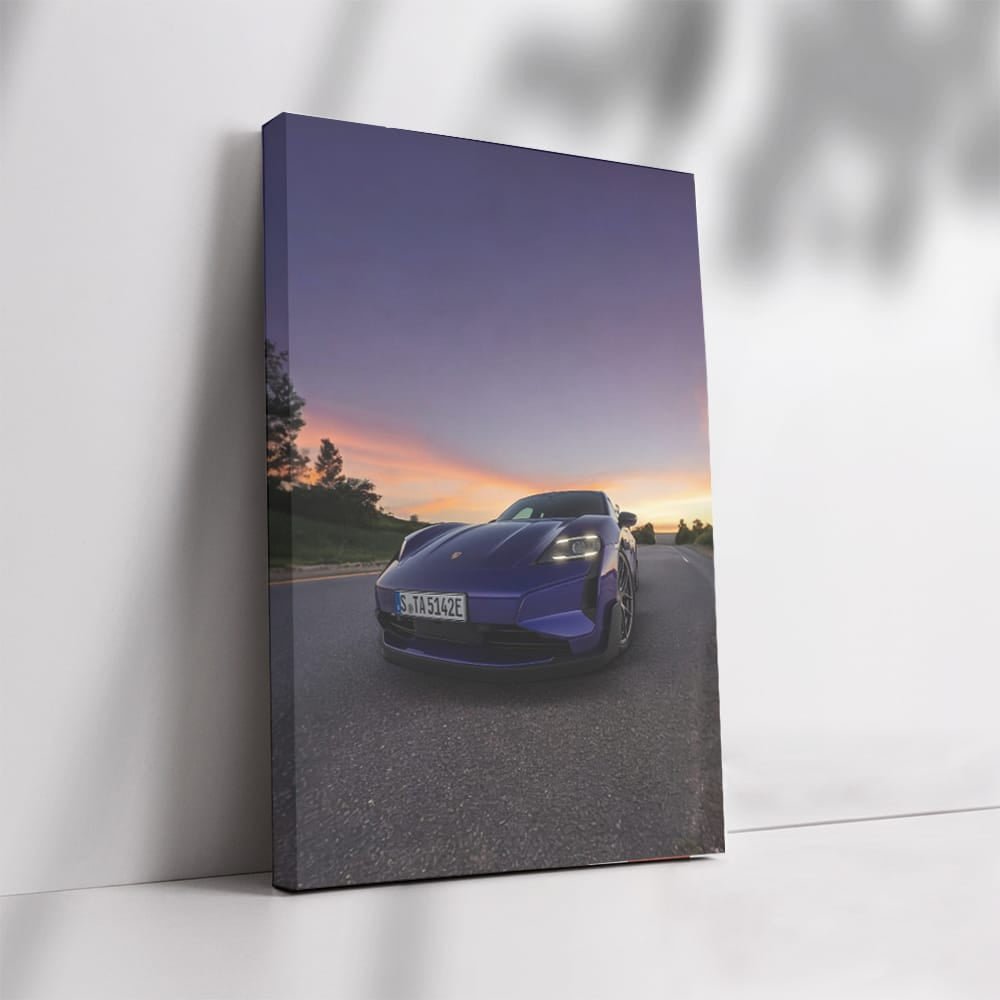 Porsche Taycan Turbo GT at Sunset - Future of Speed