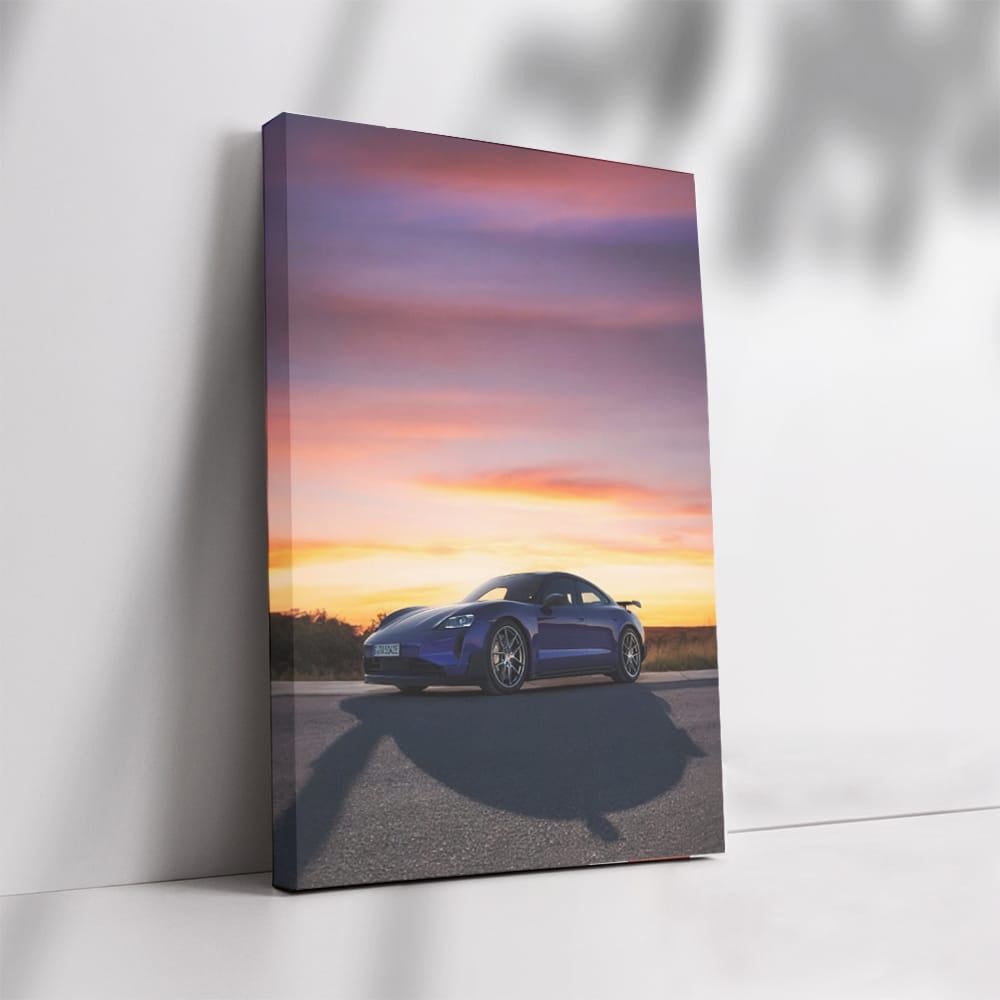Porsche Taycan Turbo GT at Dusk - Electrifying Performance