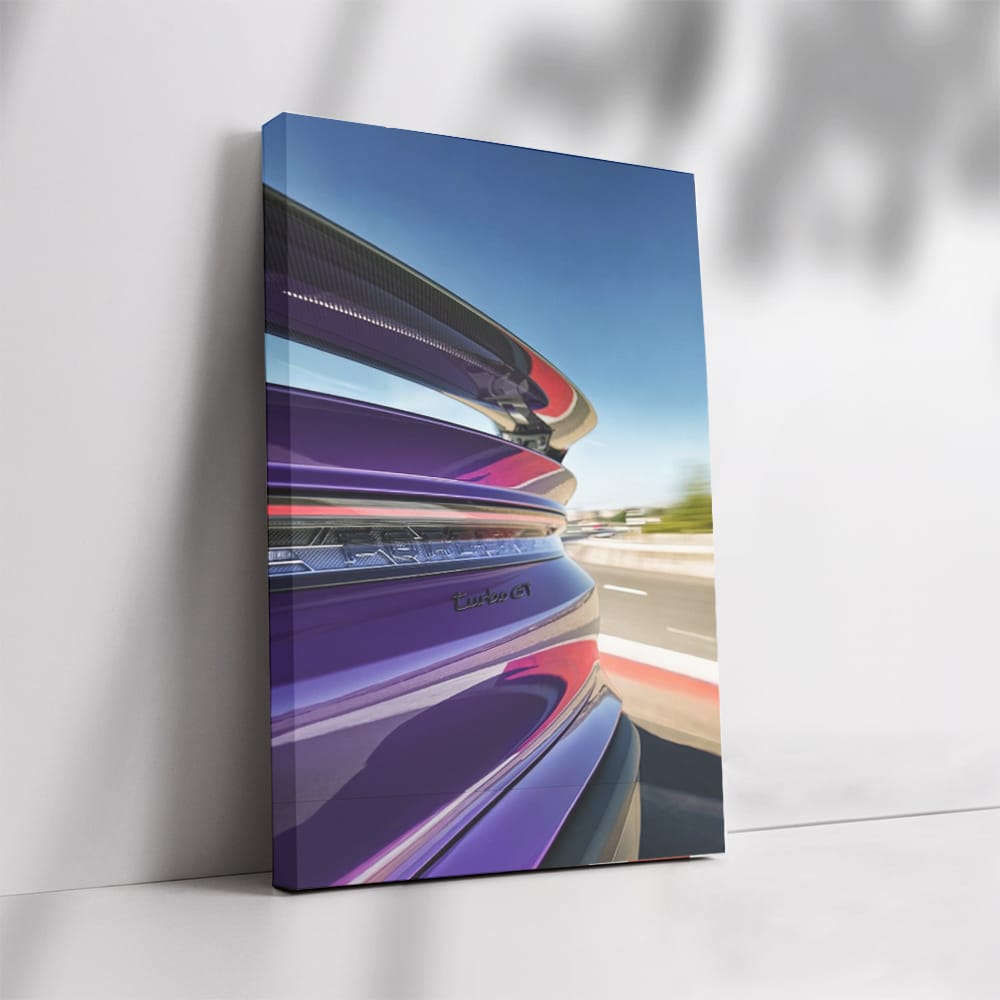 Purple Porsche Taycan Turbo GT Cruising - Pure Performance
