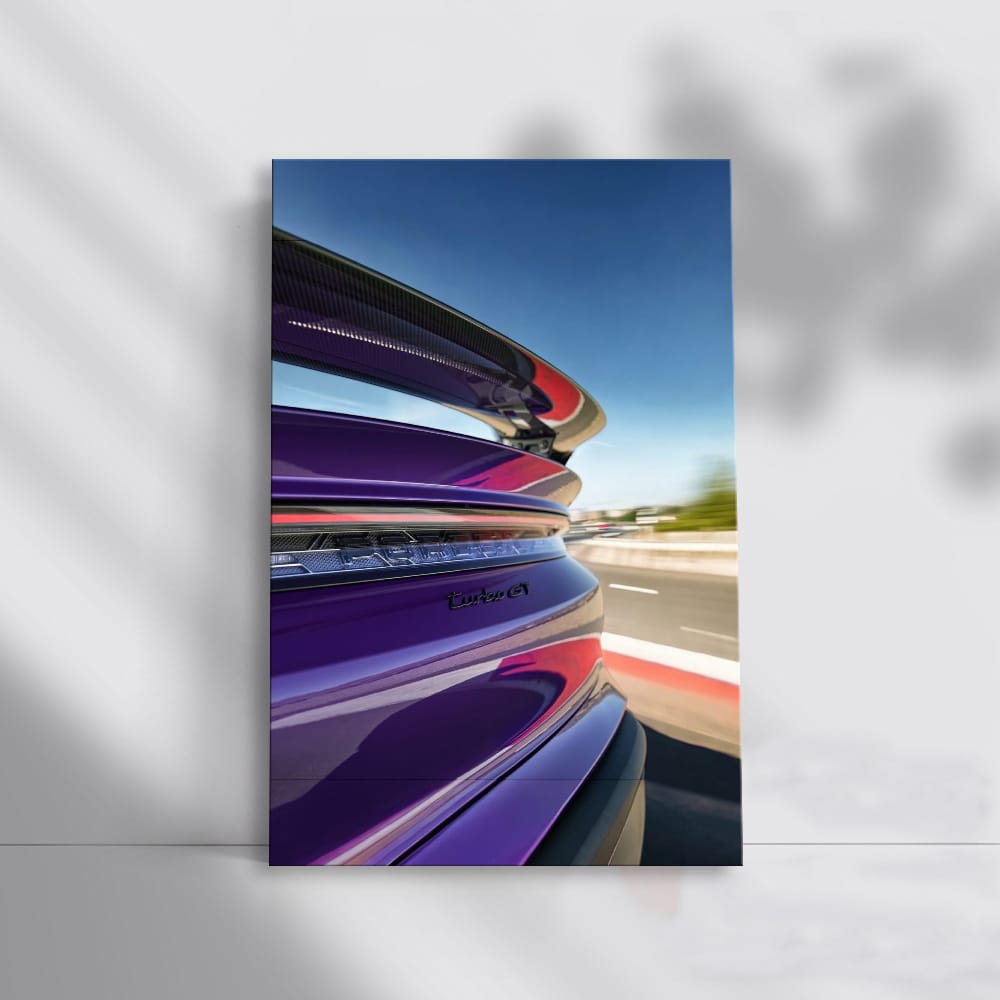 Purple Porsche Taycan Turbo GT Cruising - Pure Performance