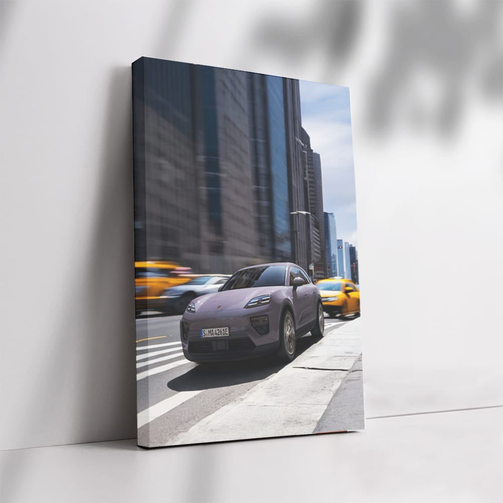 Porsche's All-Electric Macan Cruises New York Streets - Stylish Power