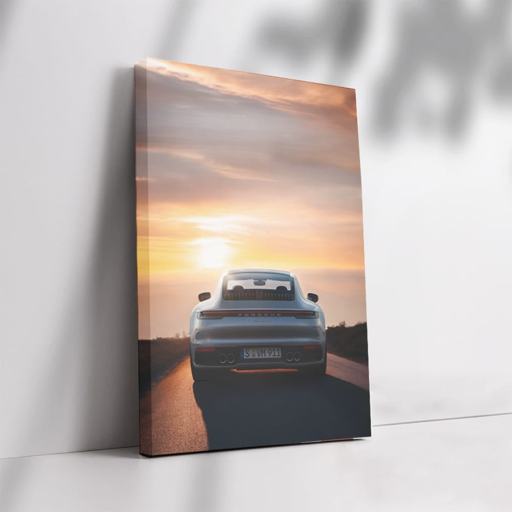 Porsche at Dusk - Elegance and Power Captured