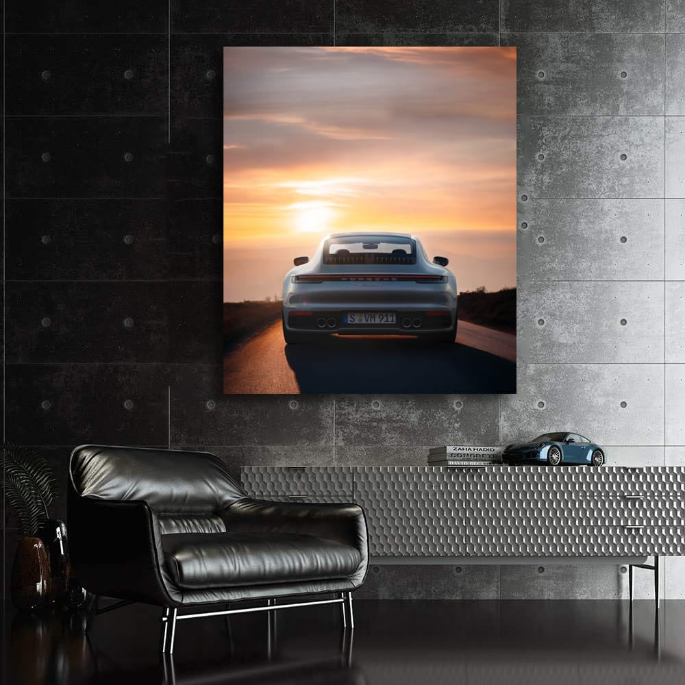 Porsche at Dusk - Elegance and Power Captured