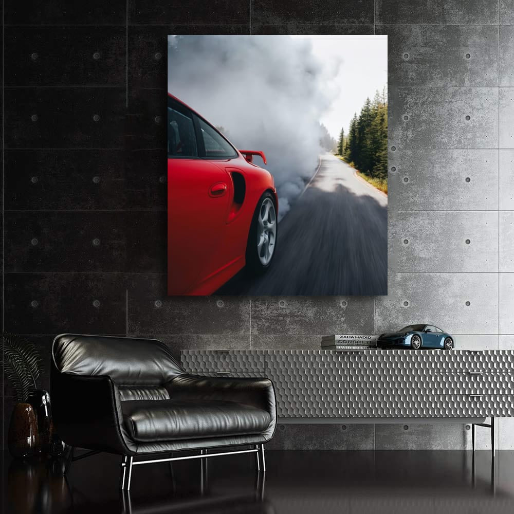 Porsche Red Smoke - Nov 3, Bold and Dynamic Performance