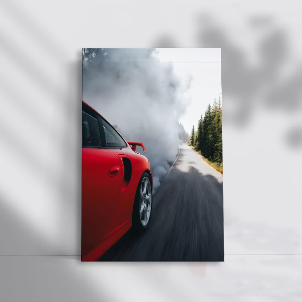 Porsche Red Smoke - Nov 3, Bold and Dynamic Performance