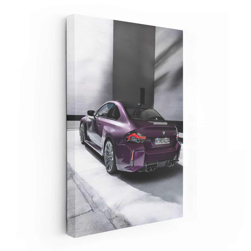 Purple Bmw M2 Back Vie Wall Art