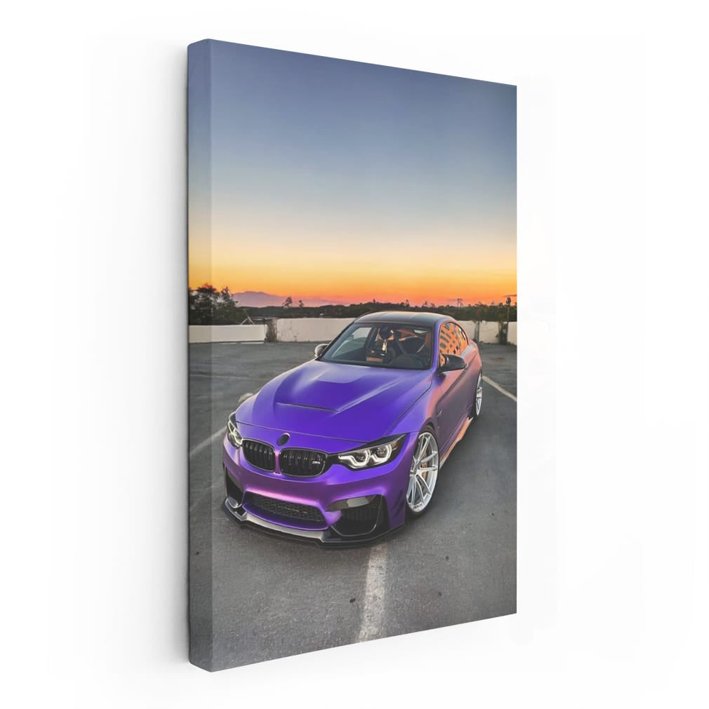 Purple Bmw M4 Colour Wall Art