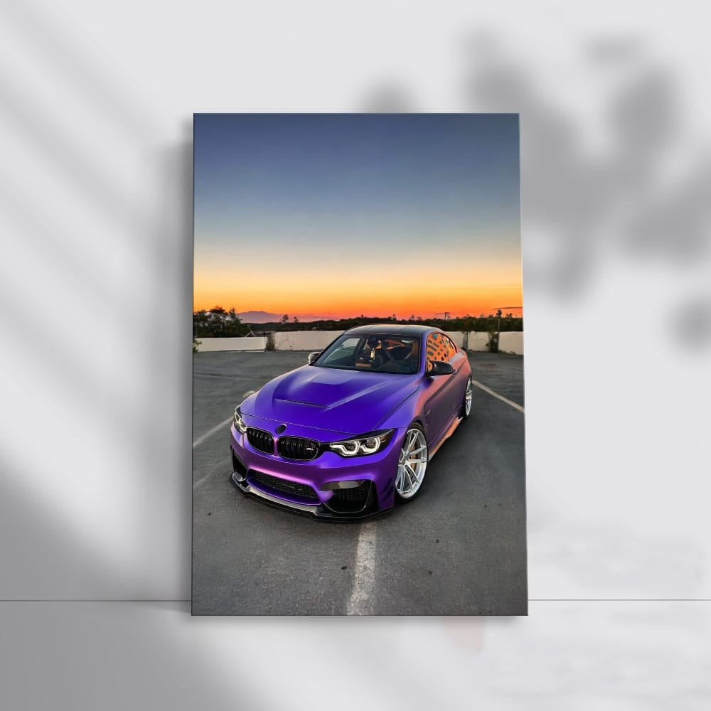 Purple BMW M4 - Vibrant Style and Performance