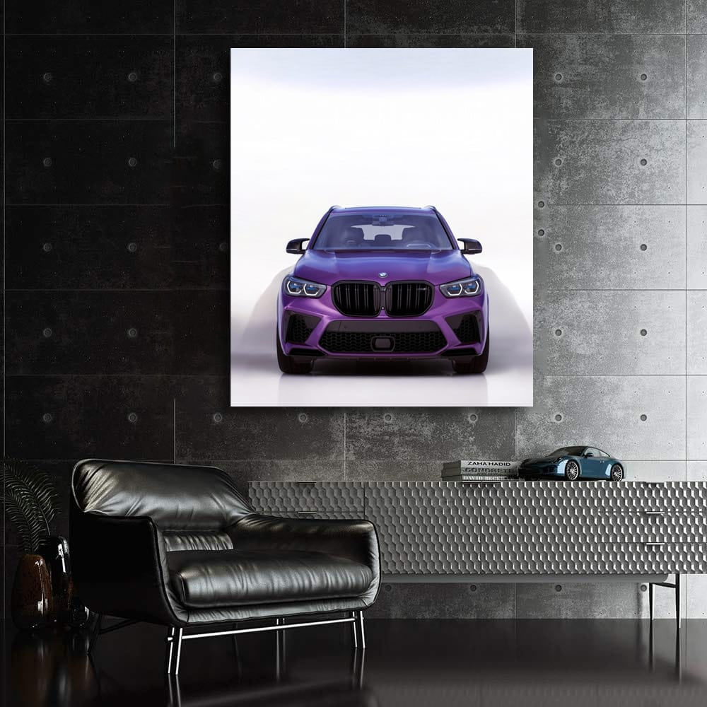 Bold Purple BMW X5M Competition Front - Dynamic Elegance