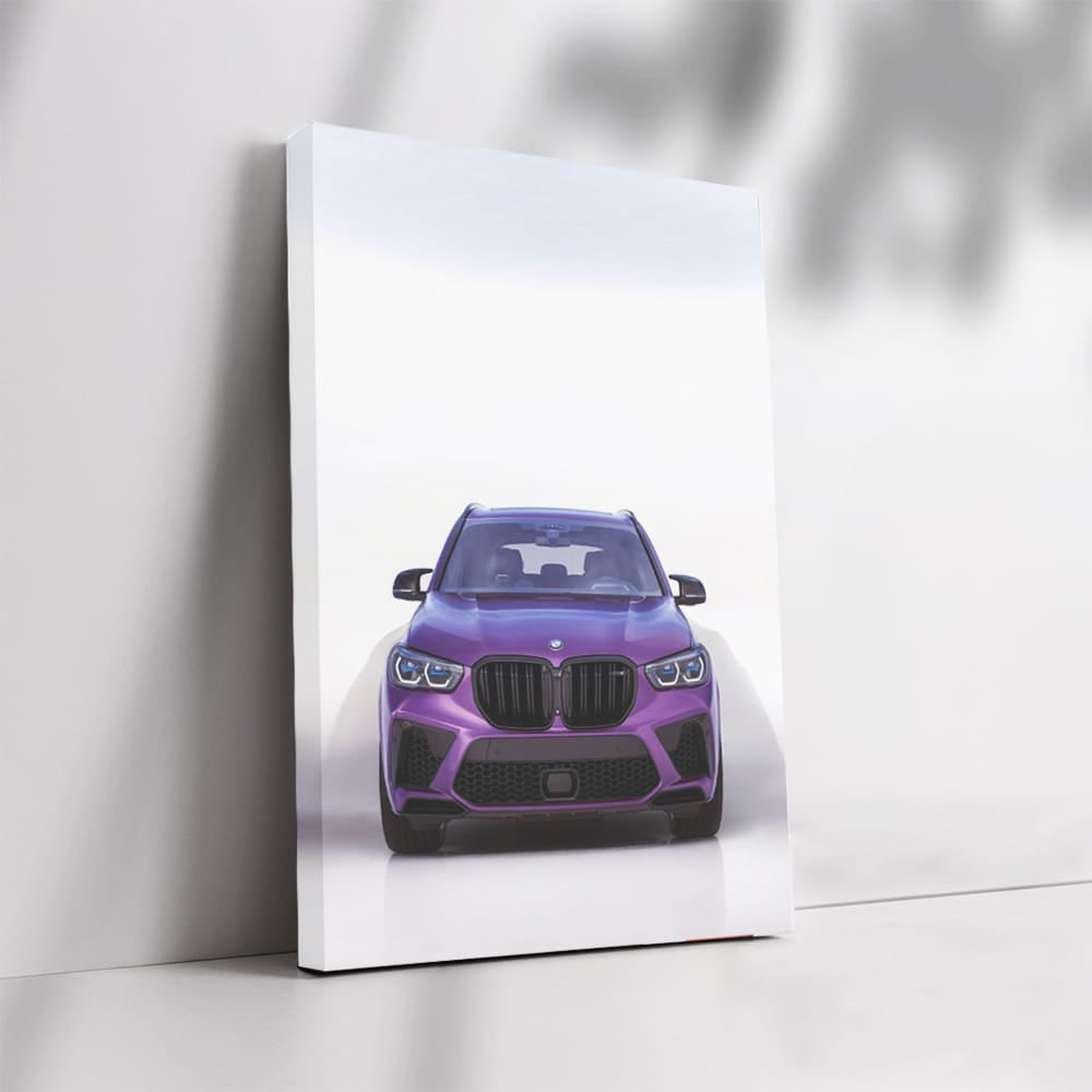 Purple Bmw X5m Competition Fac Wall Art