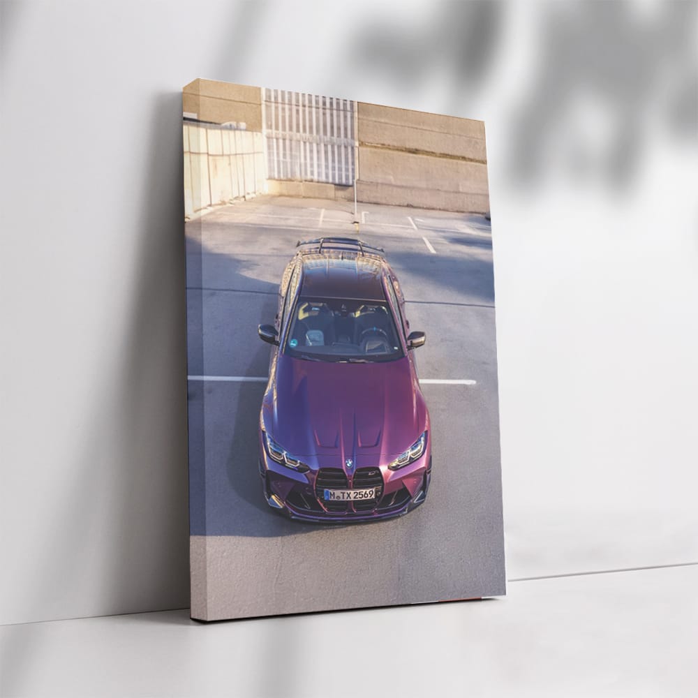 Sleek Purple BMW M4 G82 Parked: Power Meets Elegance