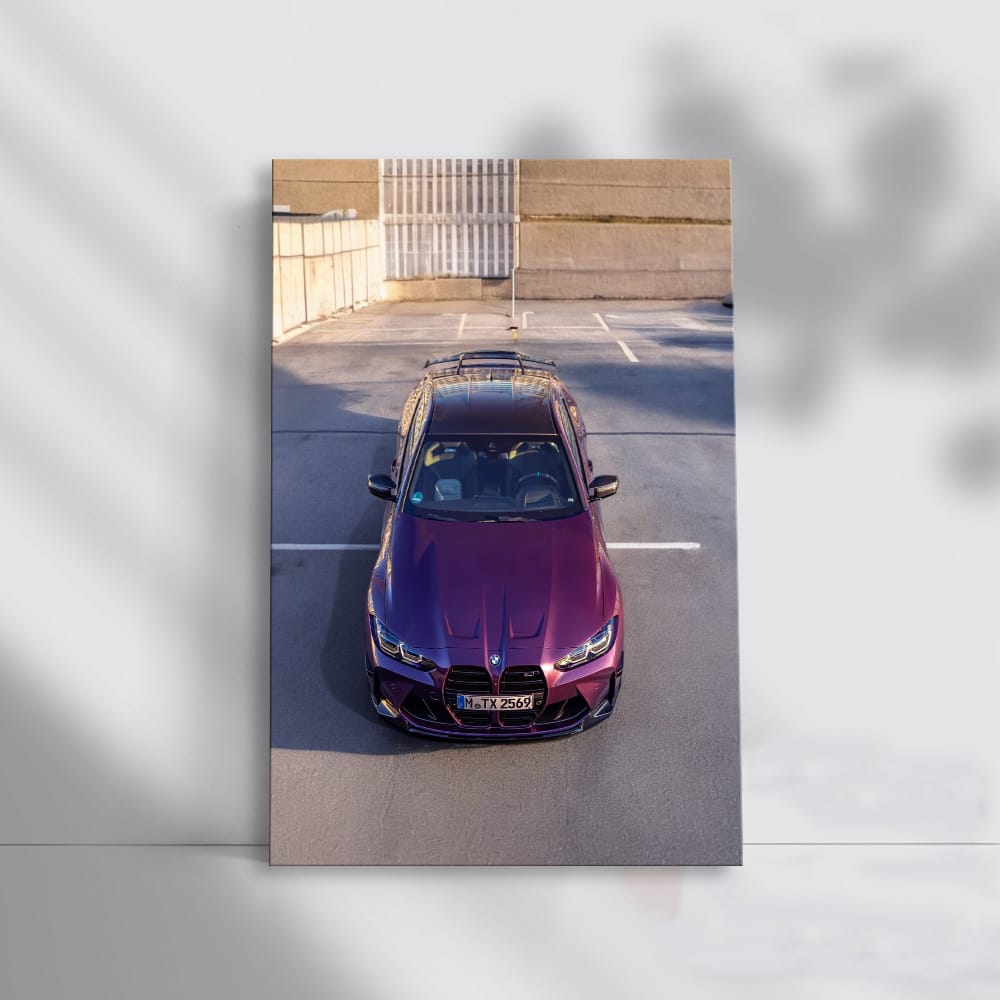 Sleek Purple BMW M4 G82 Parked: Power Meets Elegance