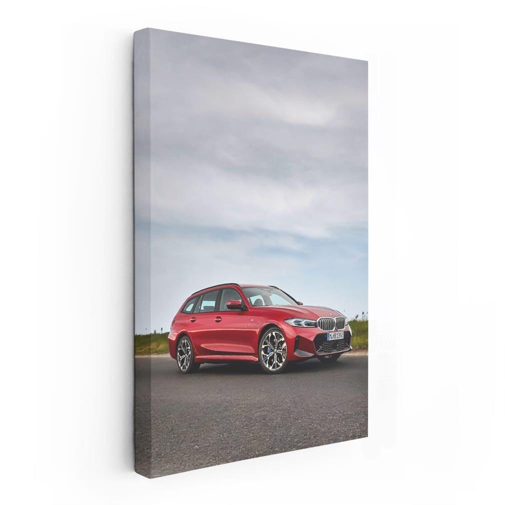 Red Bmw Wagon Restylin Wall Art