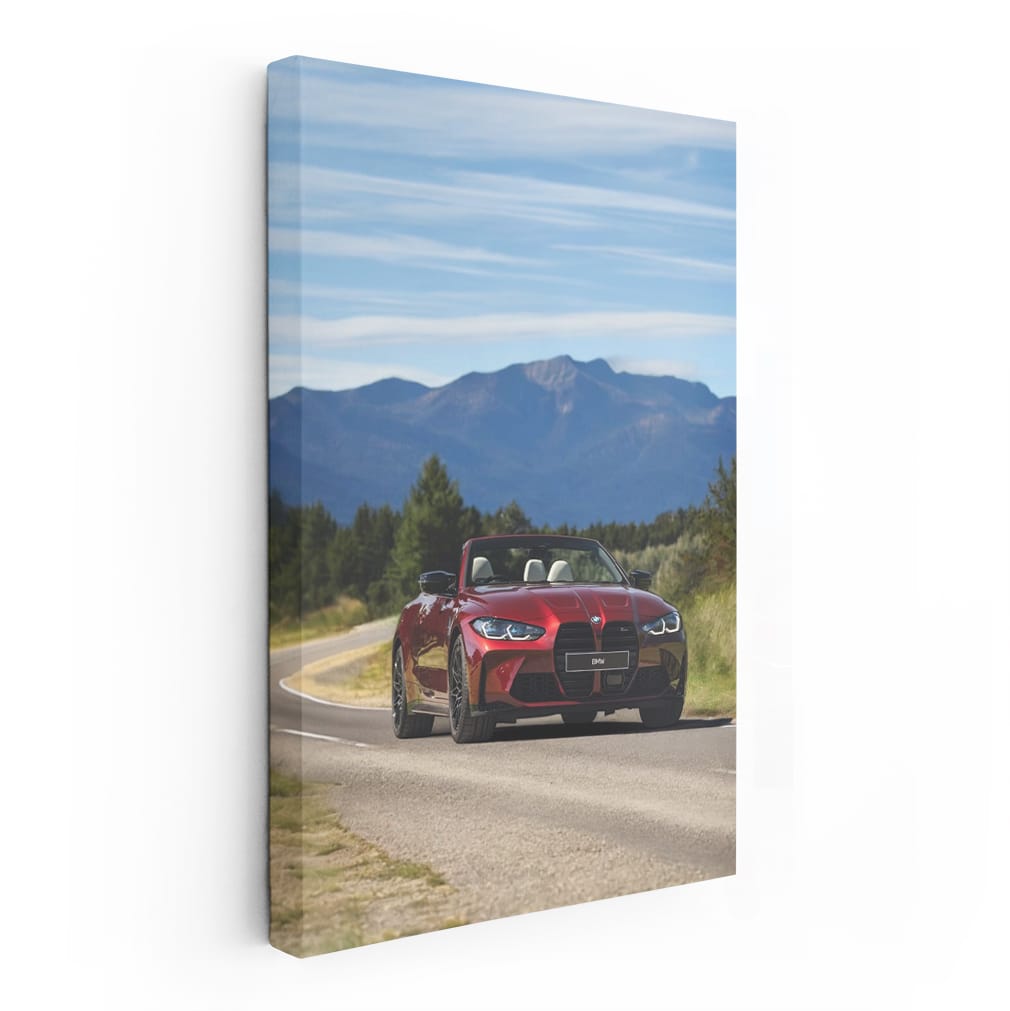 BMW M4 G82 Red Cabrio in Nature - Pure Thrill and Elegance