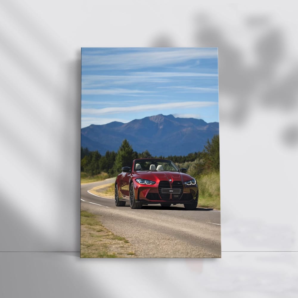 BMW M4 G82 Red Cabrio in Nature - Pure Thrill and Elegance
