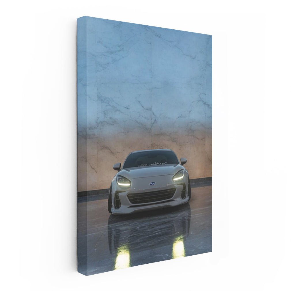 Subaru BRZ on Marble Backdrop - Sleek and Sporty Design