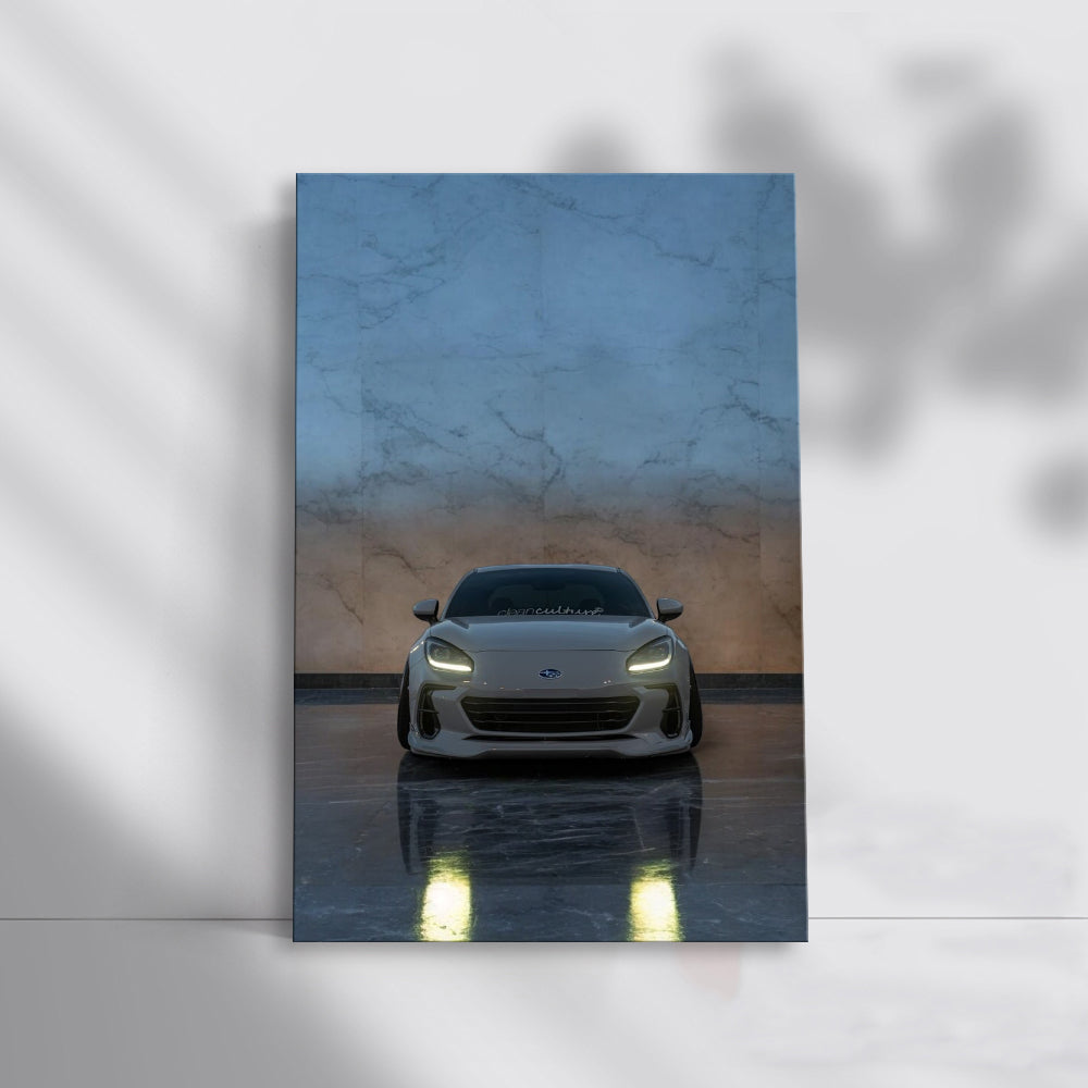 Subaru BRZ on Marble Backdrop - Sleek and Sporty Design