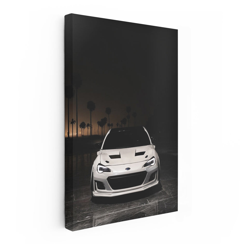Subaru BRZ Under Night Sky - Sleek and Sporty