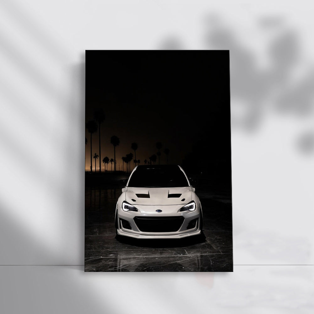 Subaru BRZ Under Night Sky - Sleek and Sporty