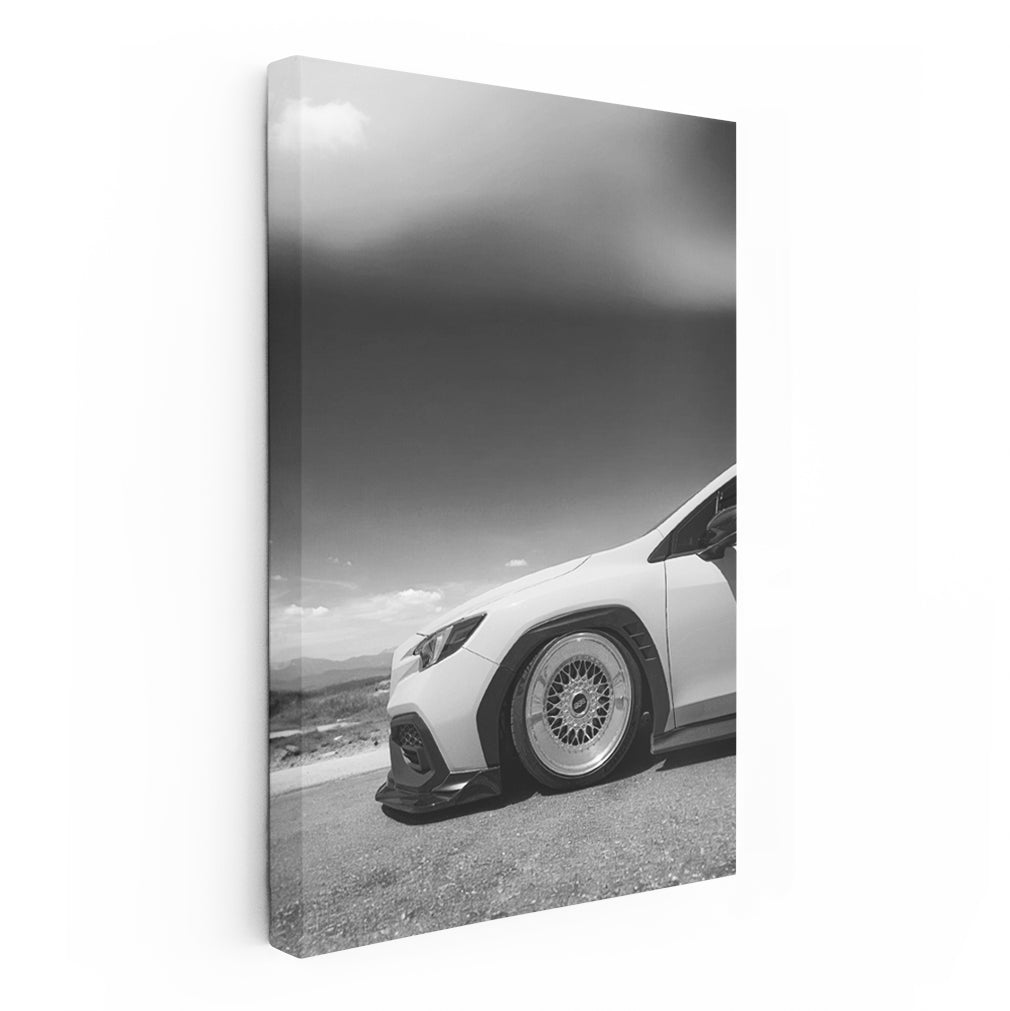 Subaru BRZ Black & White Photo - Stylish and Sporty