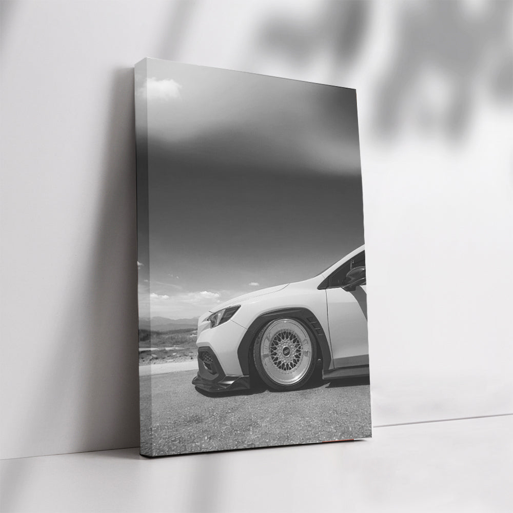 Subaru BRZ Black & White Photo - Stylish and Sporty