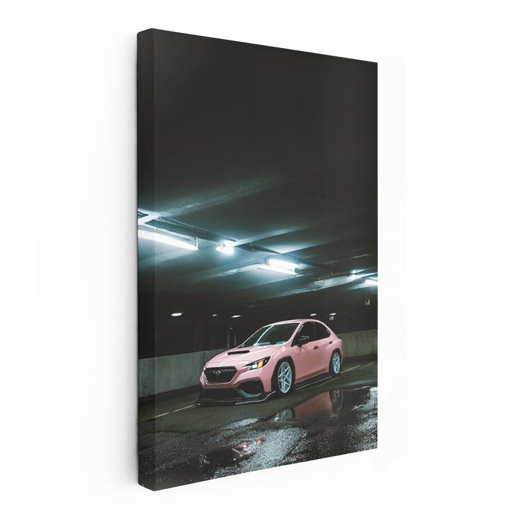 Pink Subaru BRZ in Underground Parking - Sporty & Bold Auto