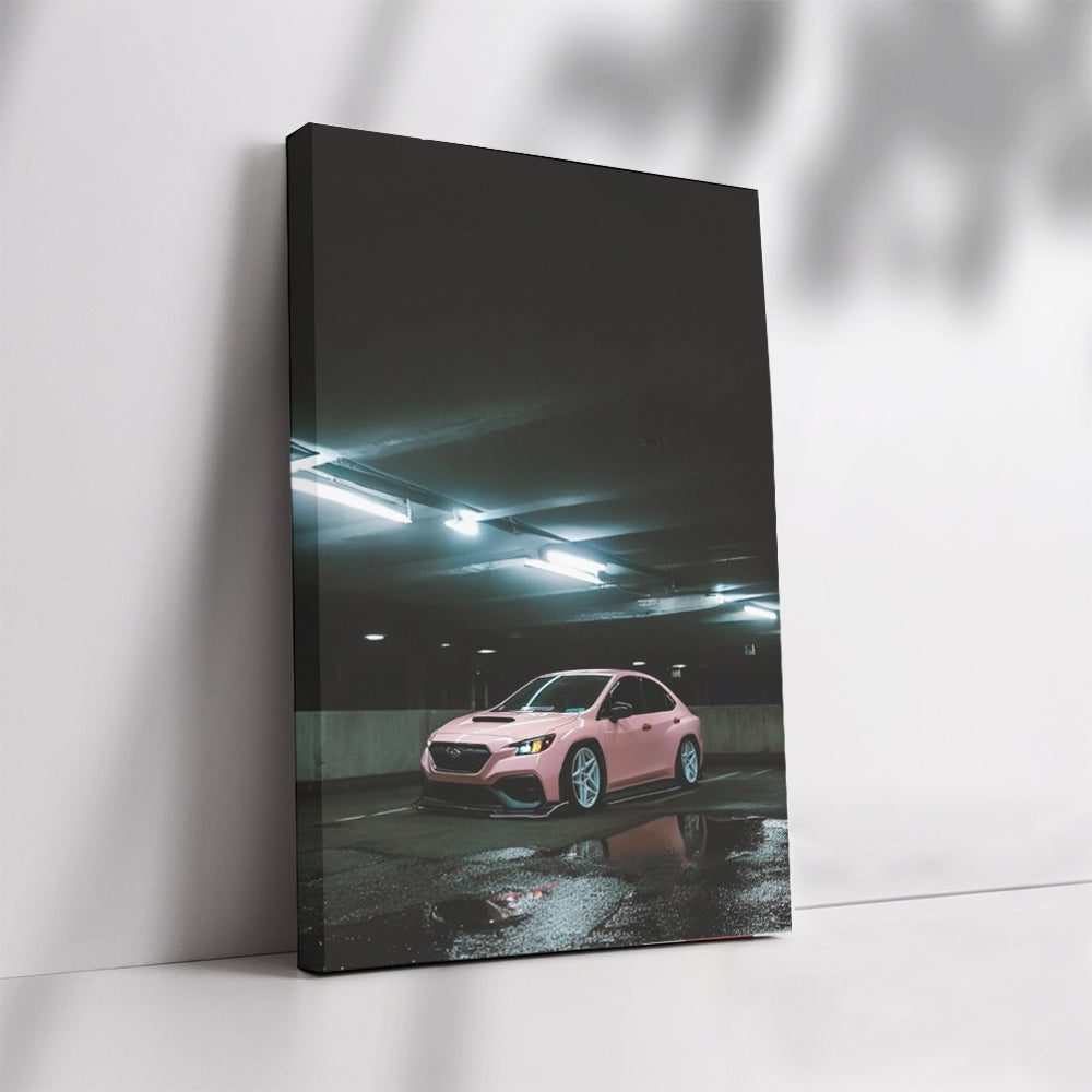 Pink Subaru BRZ in Underground Parking - Sporty & Bold Auto