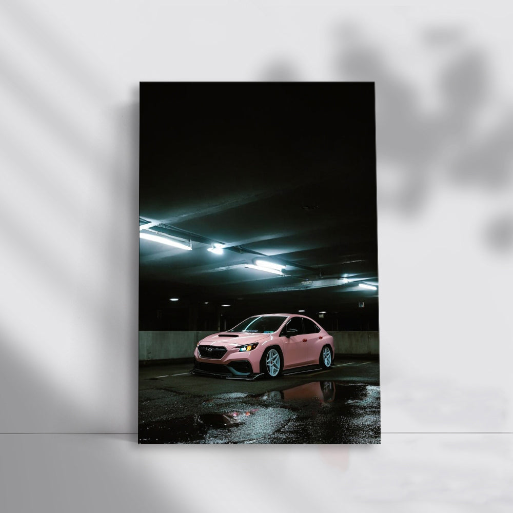 Pink Subaru BRZ in Underground Parking - Sporty & Bold Auto