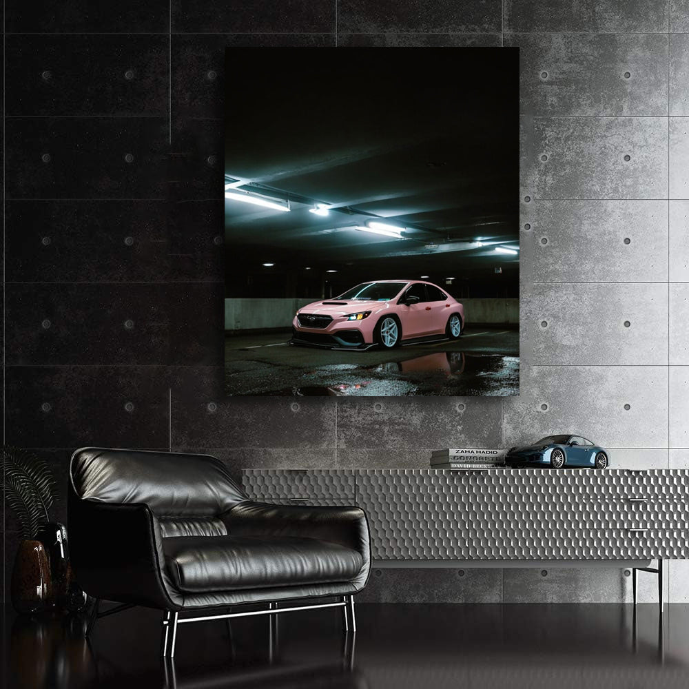 Pink Subaru BRZ in Underground Parking - Sporty & Bold Auto
