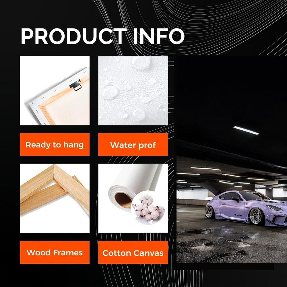 Purple Subaru BRZ in Underground Garage - Sporty Elegance