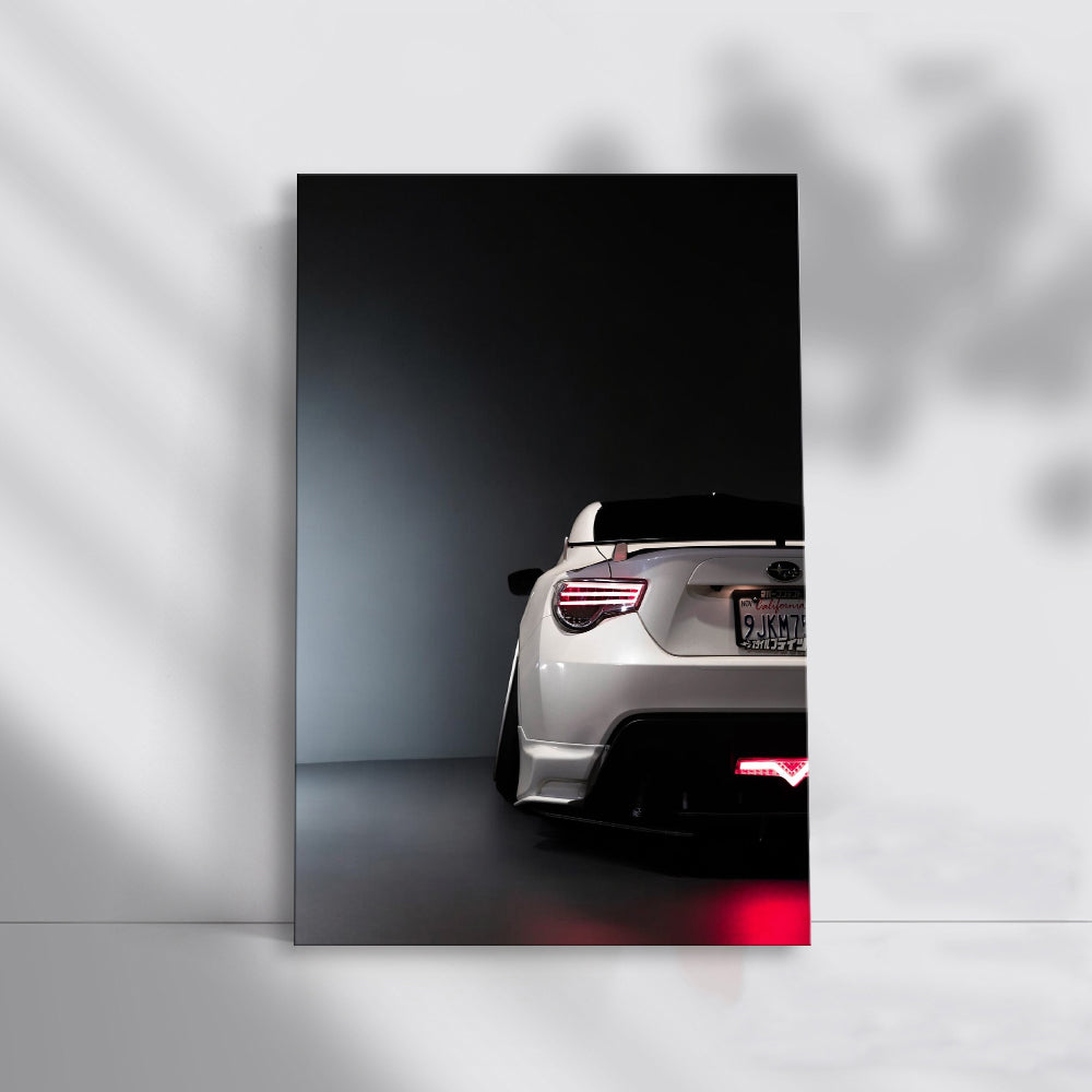 White Subaru BRZ Parked - Sleek and Sporty Machine
