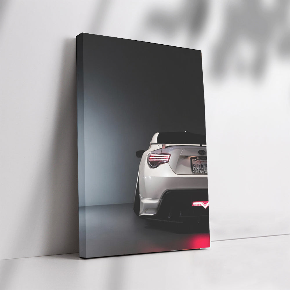 White Subaru BRZ Parked - Sleek and Sporty Machine
