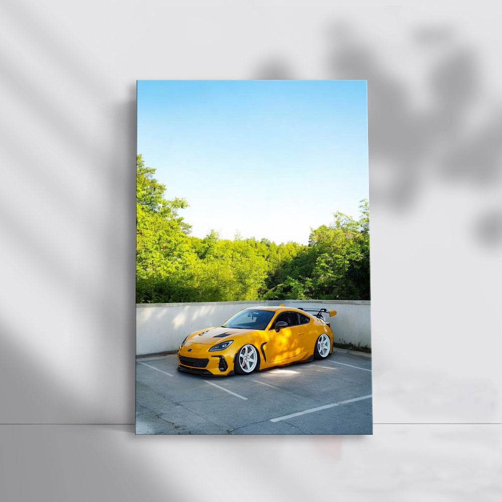 Yellow Subaru BRZ Parked - Sporty Elegance on Display
