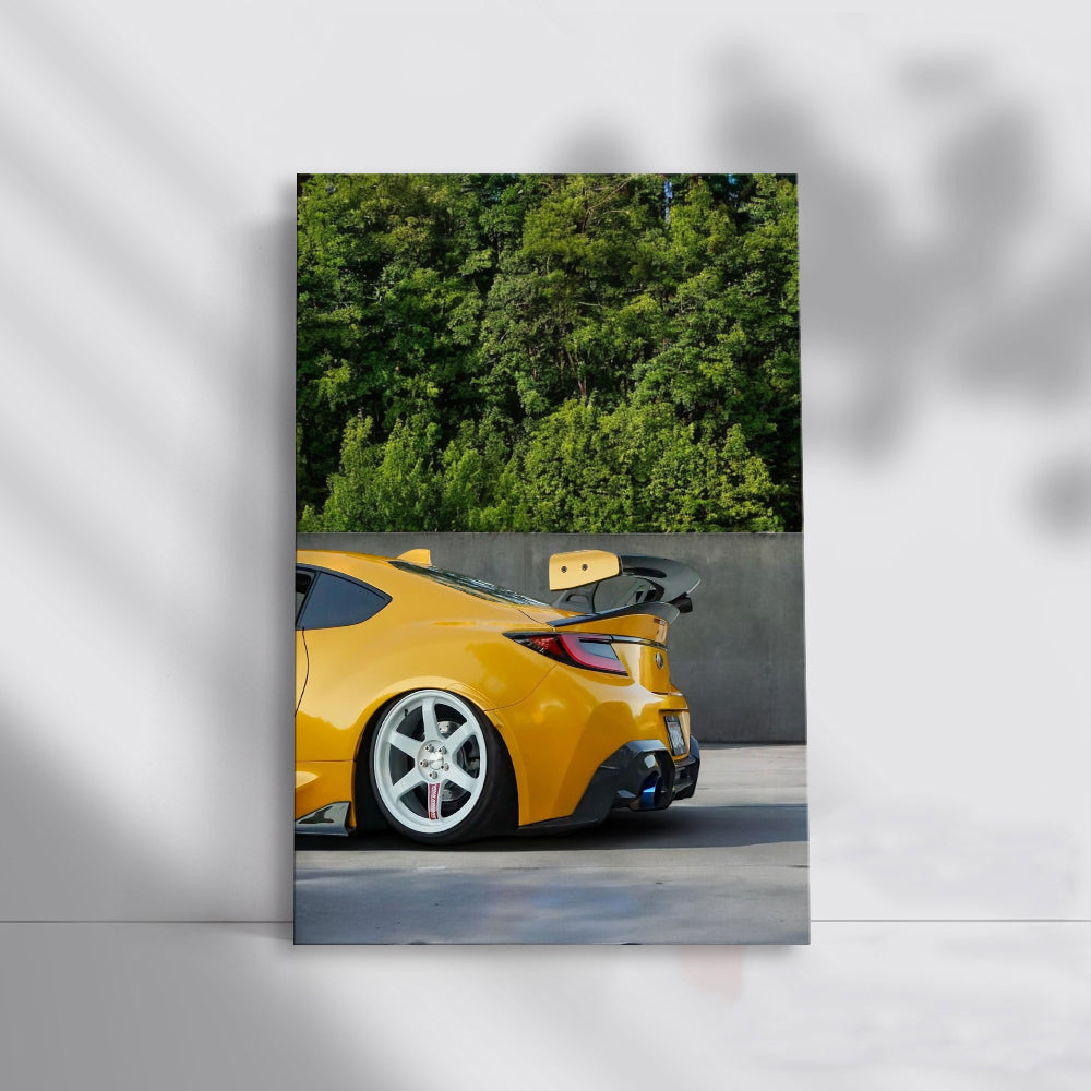 Vibrant Yellow Subaru BRZ Parked Elegantly - Sporty and Sleek