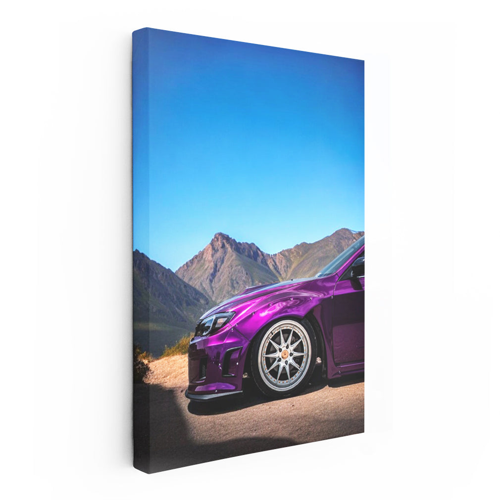 Subaru WRX in Purple - Mountain Thrills and Performance