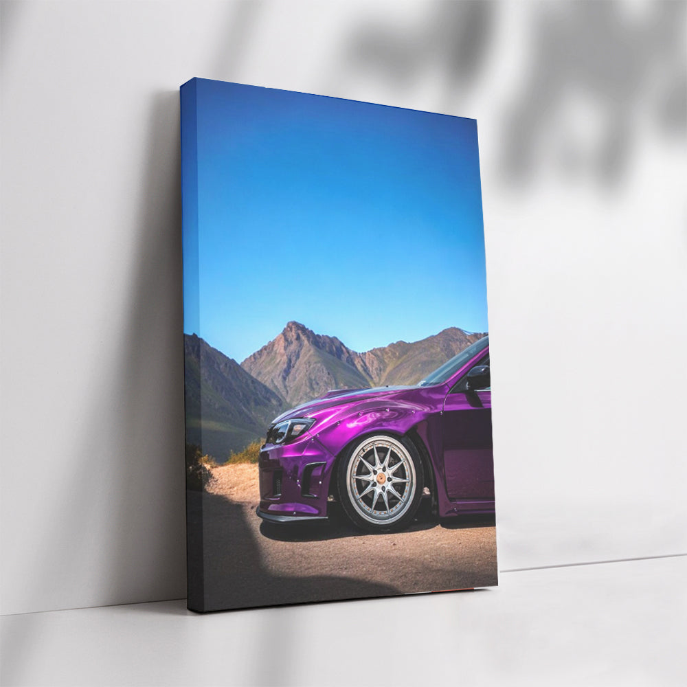 Subaru WRX in Purple - Mountain Thrills and Performance