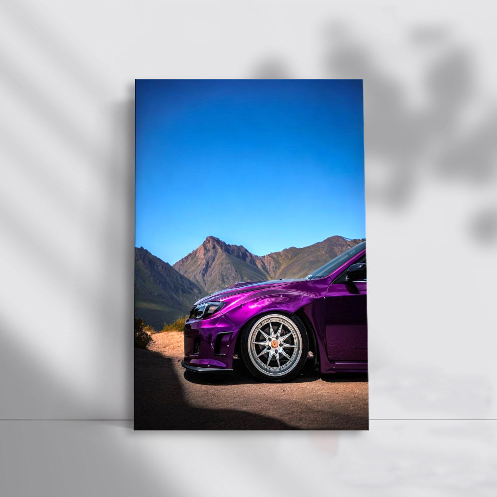 Subaru WRX in Purple - Mountain Thrills and Performance