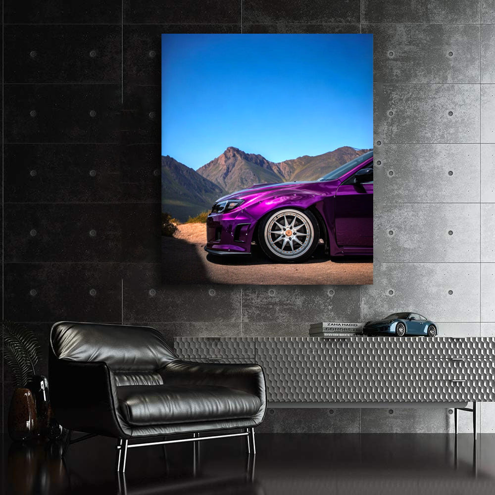 Subaru WRX in Purple - Mountain Thrills and Performance