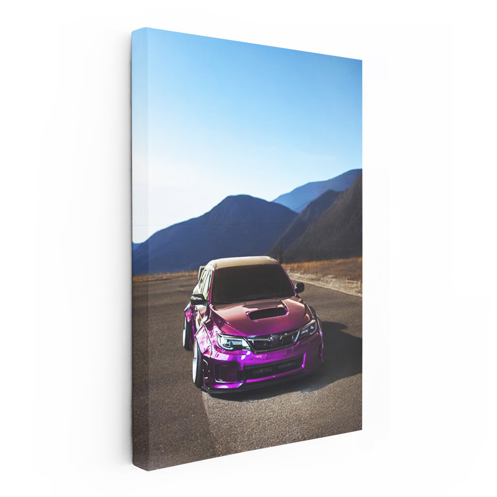 Subaru WRX Purple Adventure in Mountains - Thrill Seeker
