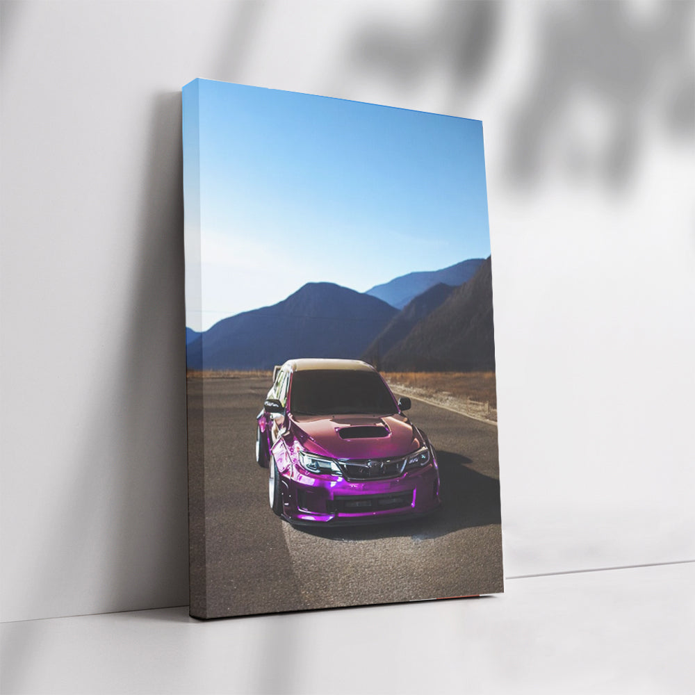 Subaru WRX Purple Adventure in Mountains - Thrill Seeker