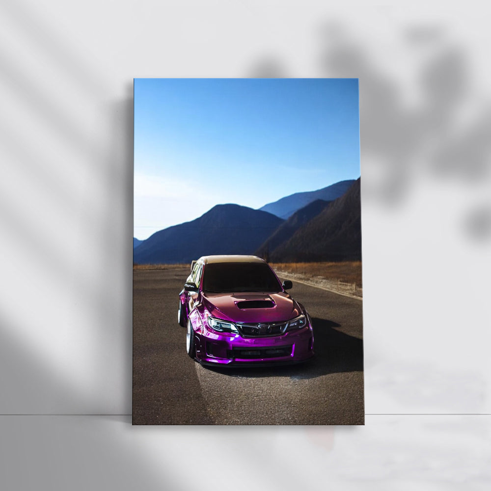 Subaru WRX Purple Adventure in Mountains - Thrill Seeker