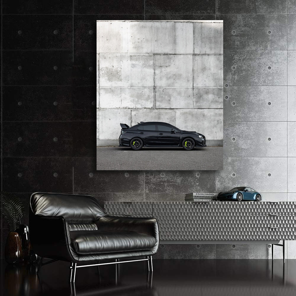 Subaru WRX Black by Concrete Wall - Bold Performance Machine